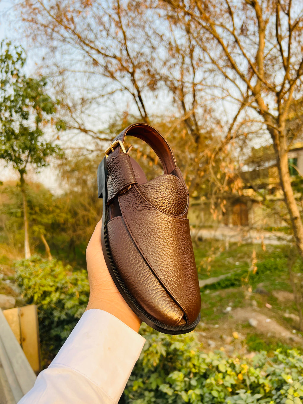 Leather Peshawari – Comfort & Class  - CP-116