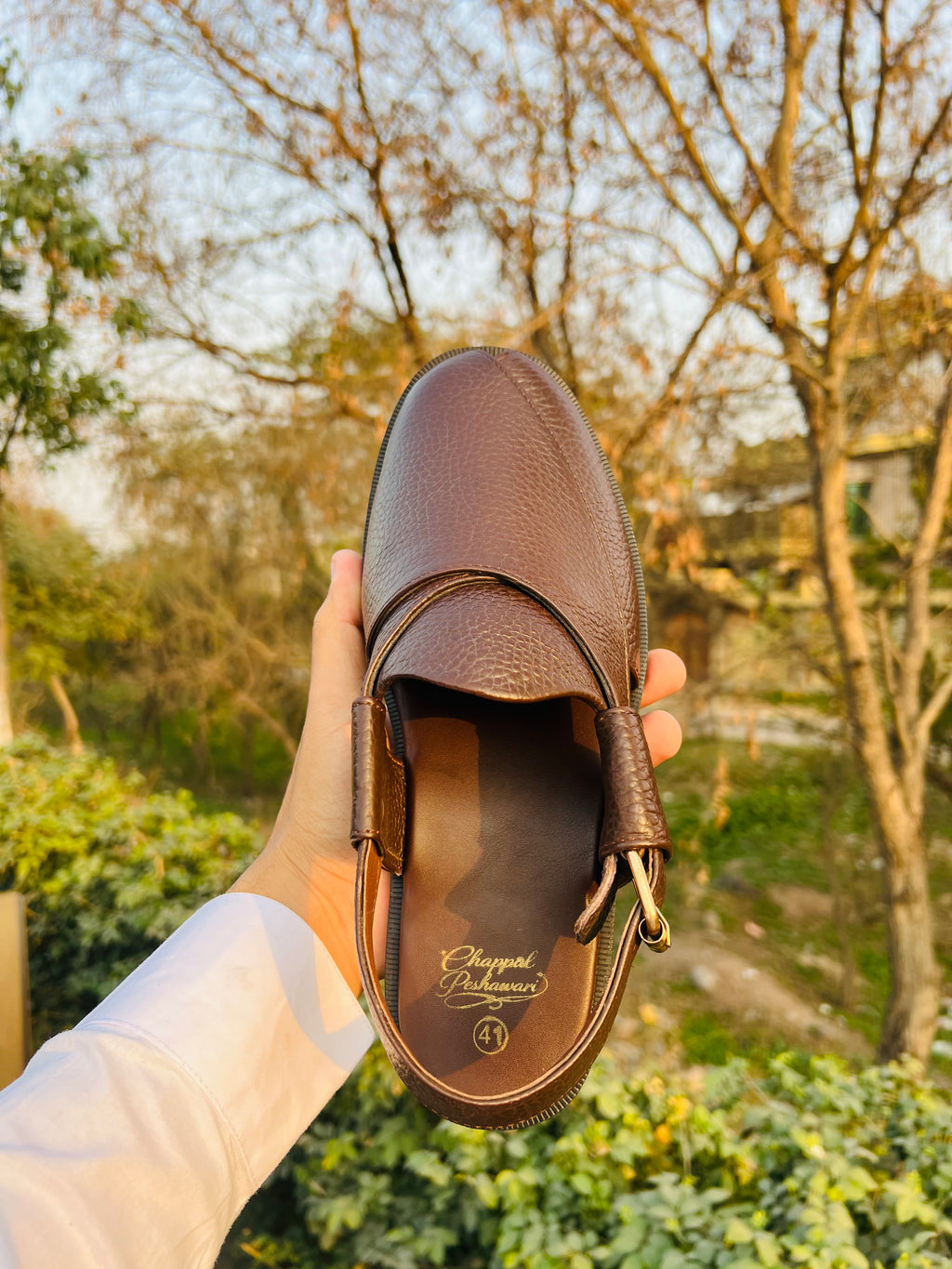 Leather Peshawari – Comfort & Class  - CP-116