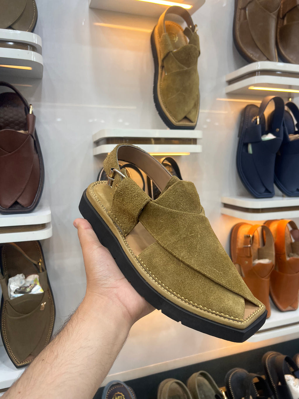 Peshawari chappal Suede  - CP-104