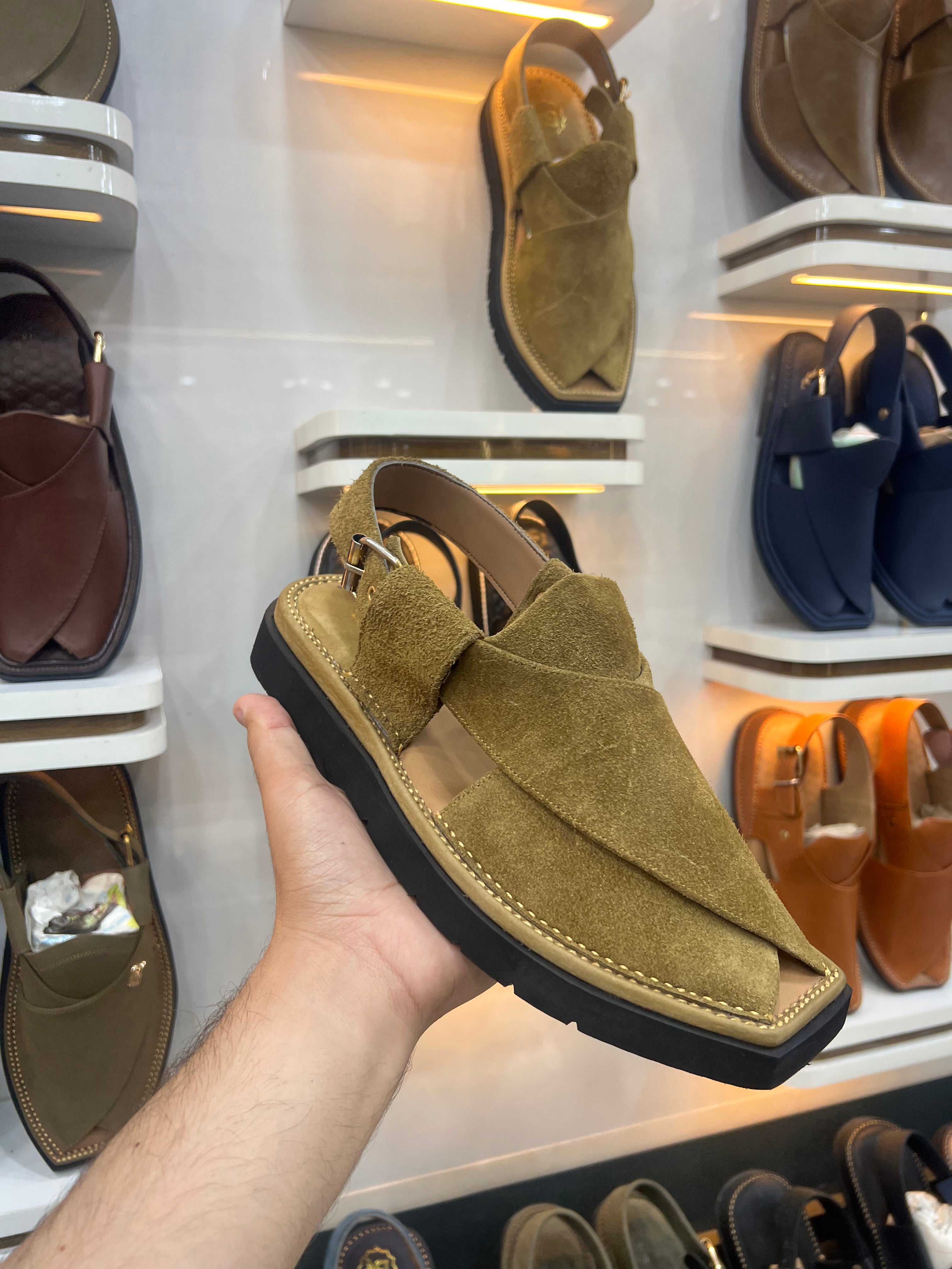 Peshawari chappal Suede  - CP-104