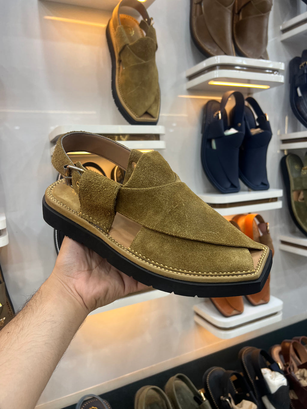 Peshawari chappal Suede  - CP-104