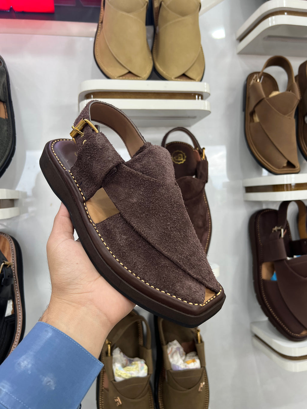 Peshawari chappal Suede  - CP-102