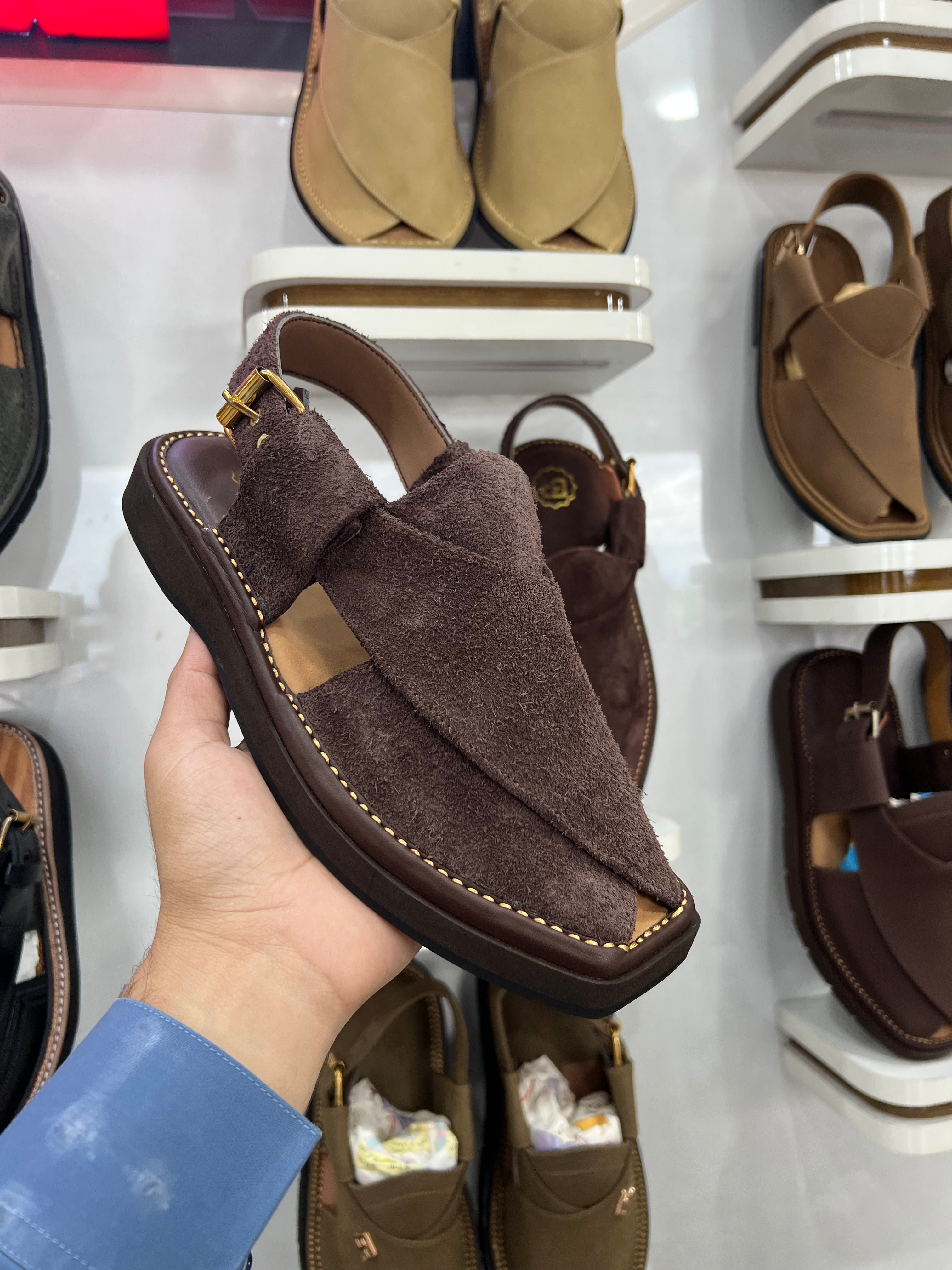 Peshawari chappal Suede  - CP-102
