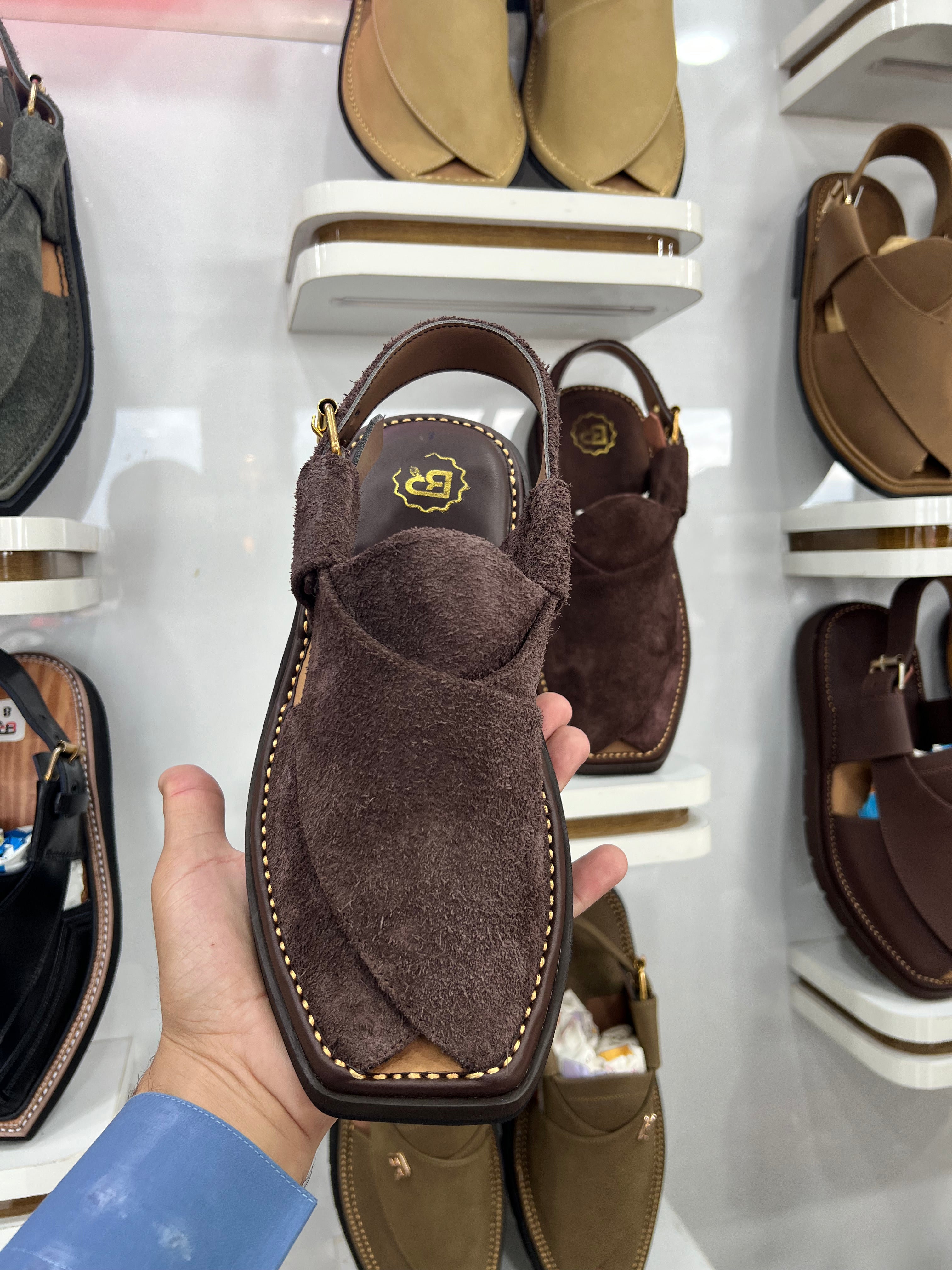 Peshawari chappal Suede  - CP-102