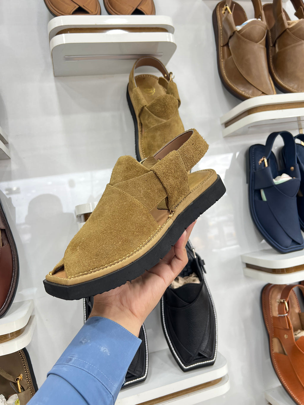 Peshawari chappal Suede  - CP-104
