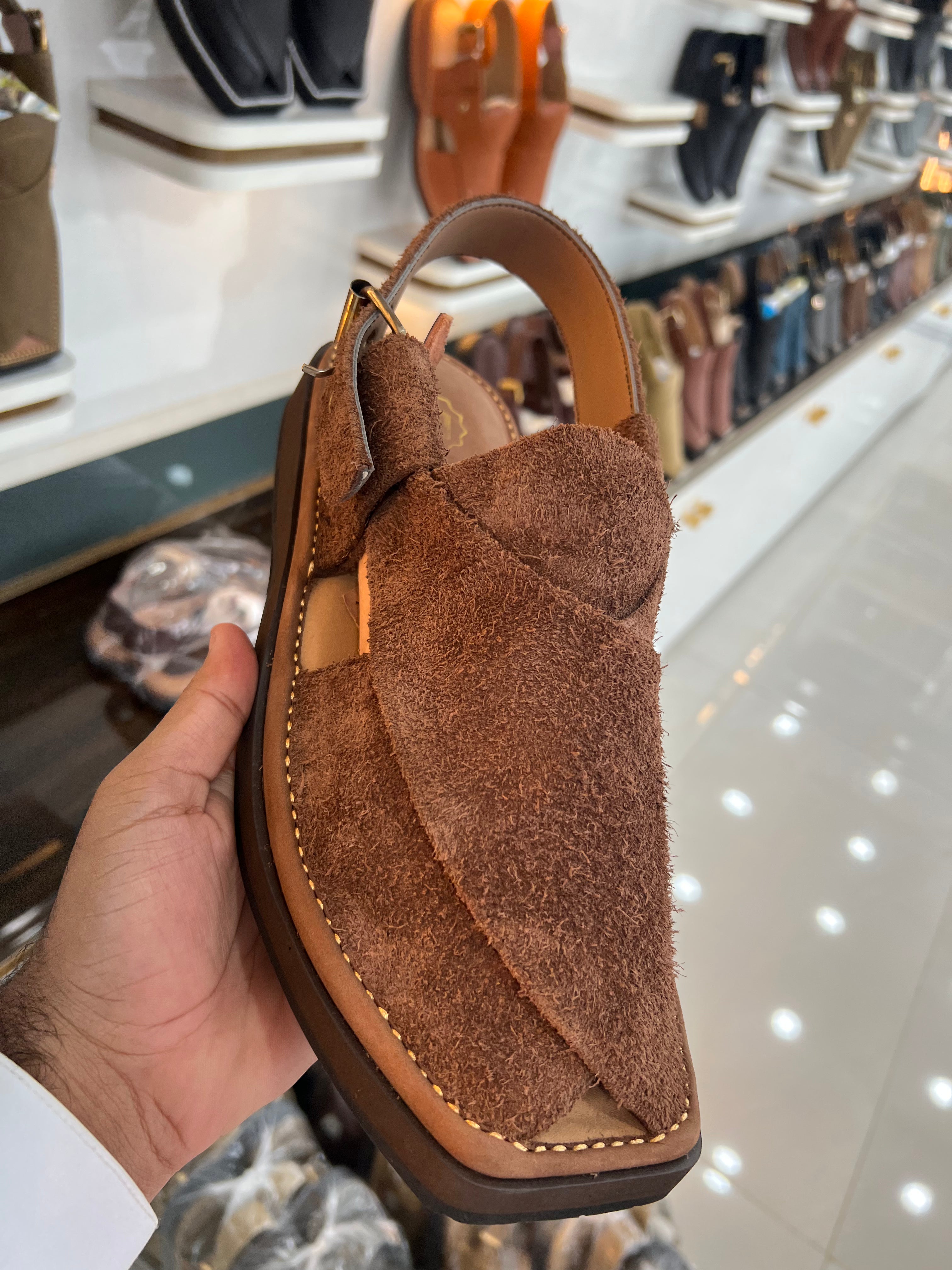 Peshawari chappal Suede - CP-101