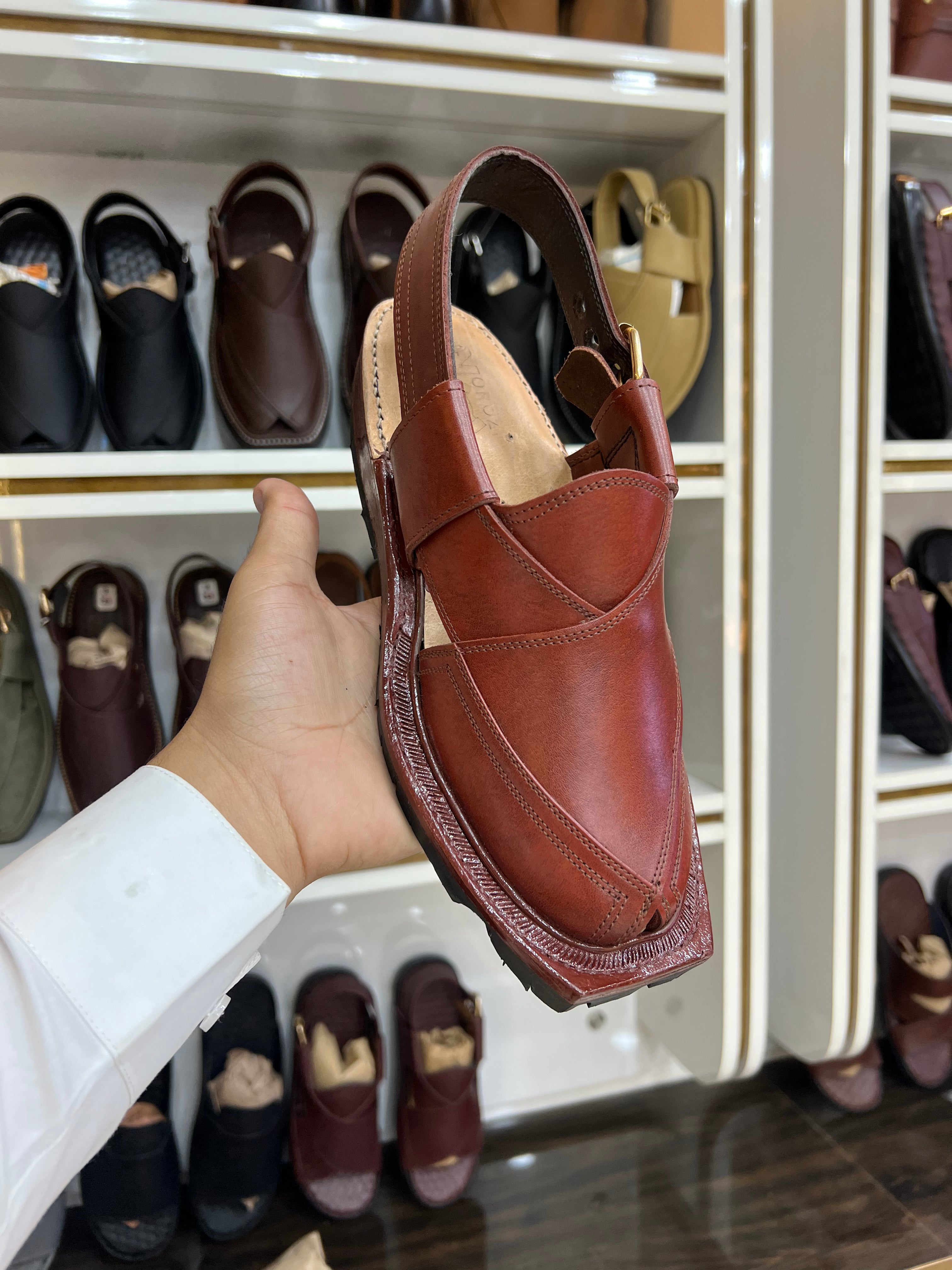 Norozi Leather chappal  - CP-107
