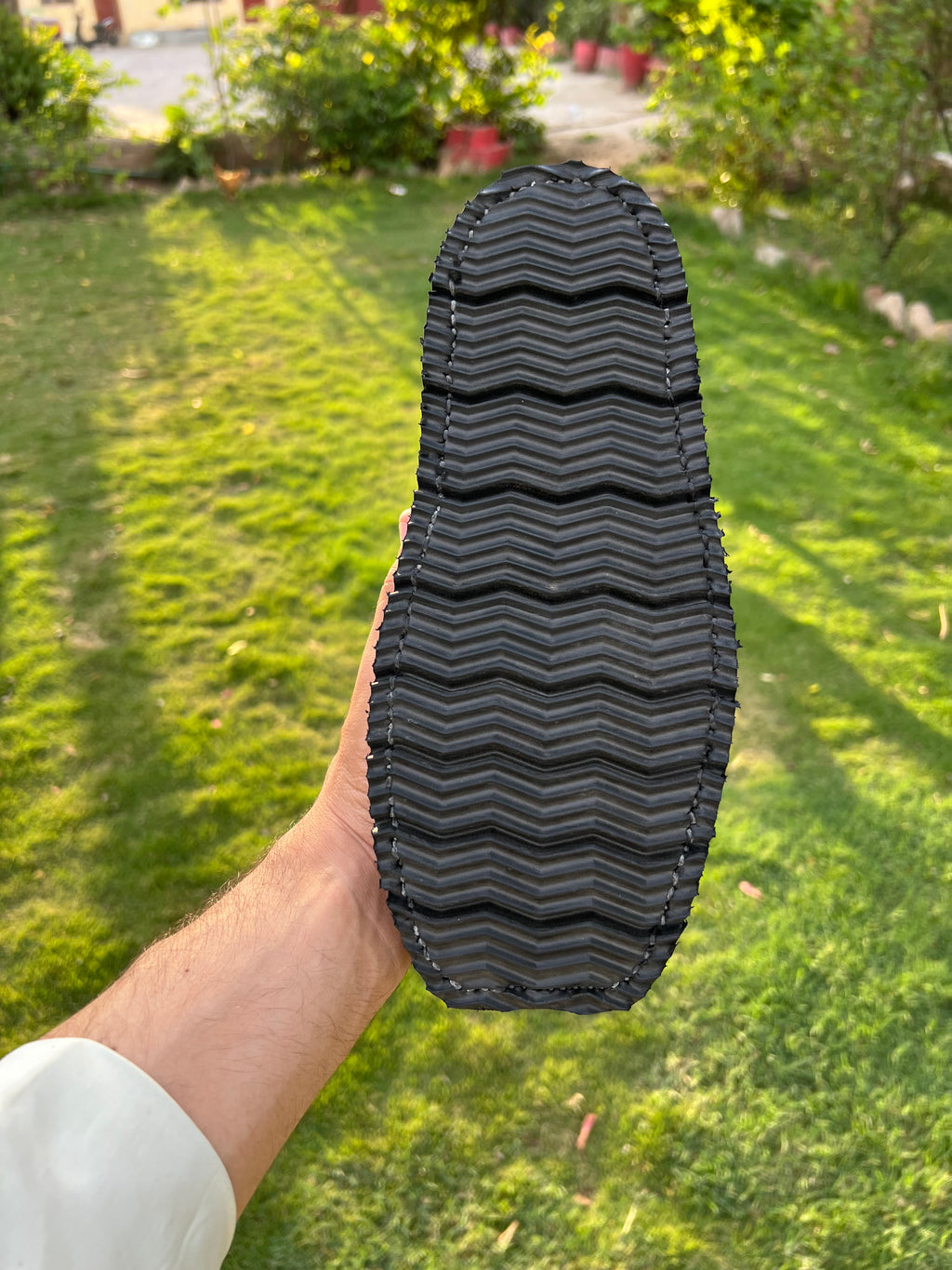 Air Wowen (Black )Sketcher Sole Peshawari Chappal